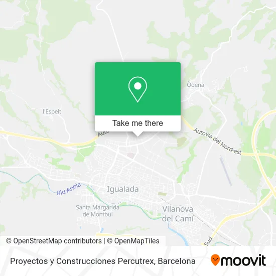 Proyectos y Construcciones Percutrex map