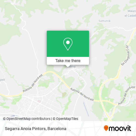 Segarra Anoia Pintors map