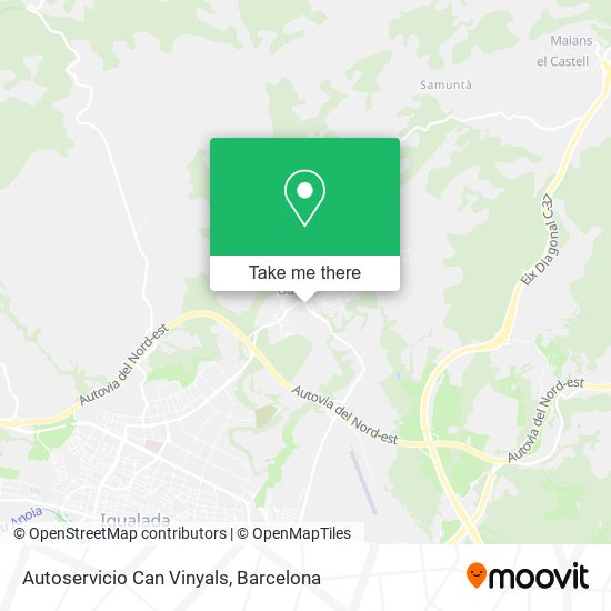 Autoservicio Can Vinyals map