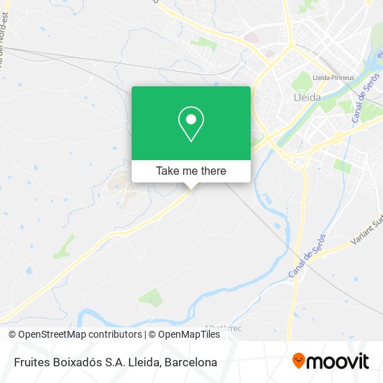 Fruites Boixadós S.A. Lleida map
