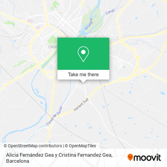 Alicia Fernández Gea y Cristina Fernandez Gea map