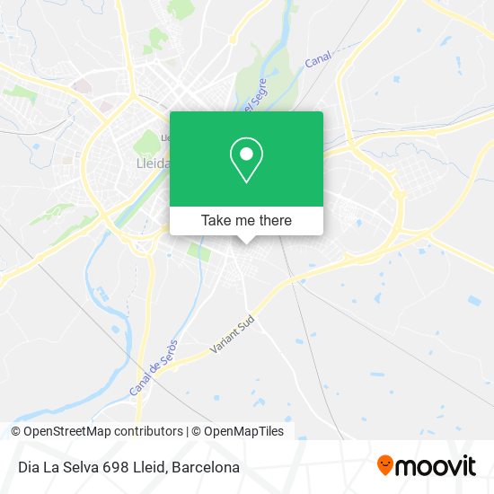 Dia La Selva 698 Lleid map