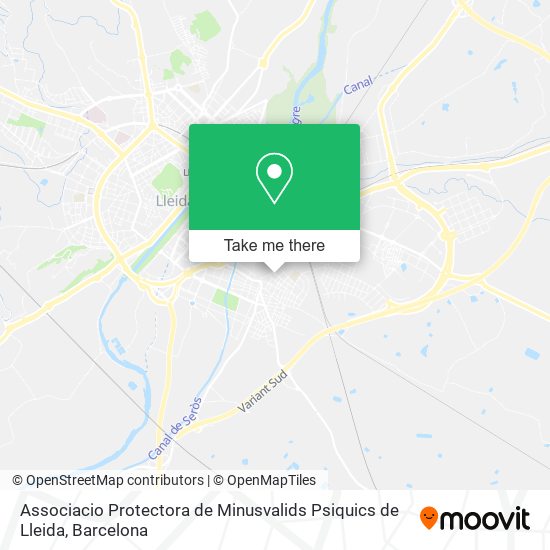 Associacio Protectora de Minusvalids Psiquics de Lleida map