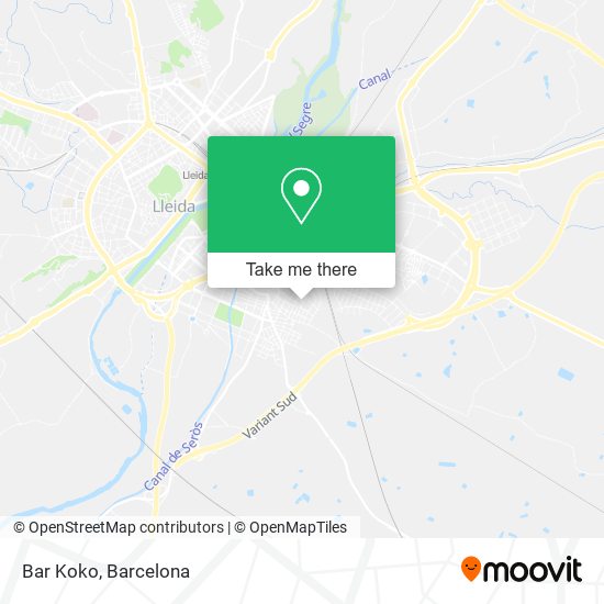 Bar Koko map