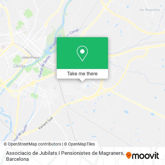 Associacio de Jubilats I Pensionistes de Magraners map