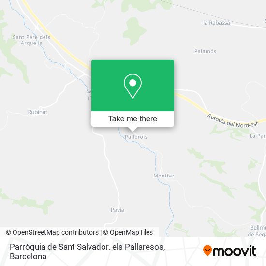 Parròquia de Sant Salvador. els Pallaresos map