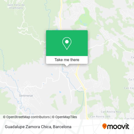Guadalupe Zamora Chica map