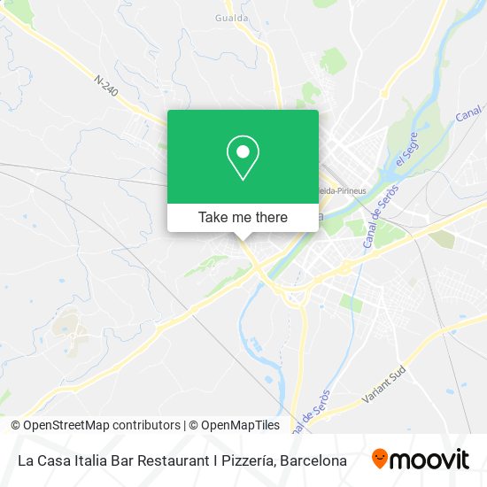 La Casa Italia Bar Restaurant I Pizzería map