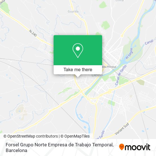 Forsel Grupo Norte Empresa de Trabajo Temporal map