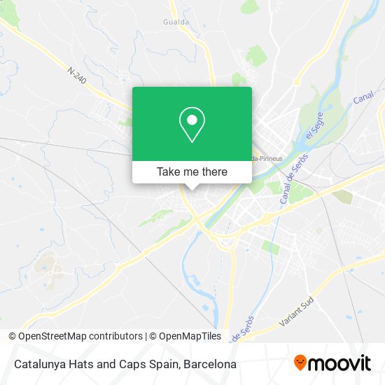 Catalunya Hats and Caps Spain map
