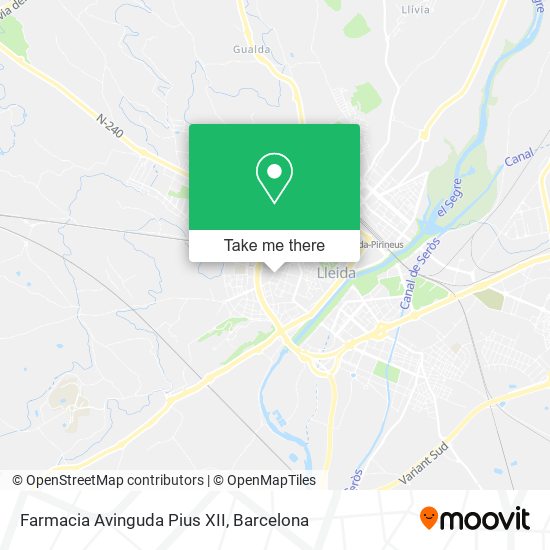 Farmacia Avinguda Pius XII map