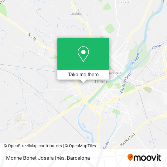 Monne Bonet Josefa Inés map