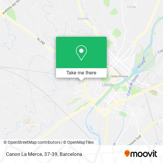 Canon La Merce, 37-39 map
