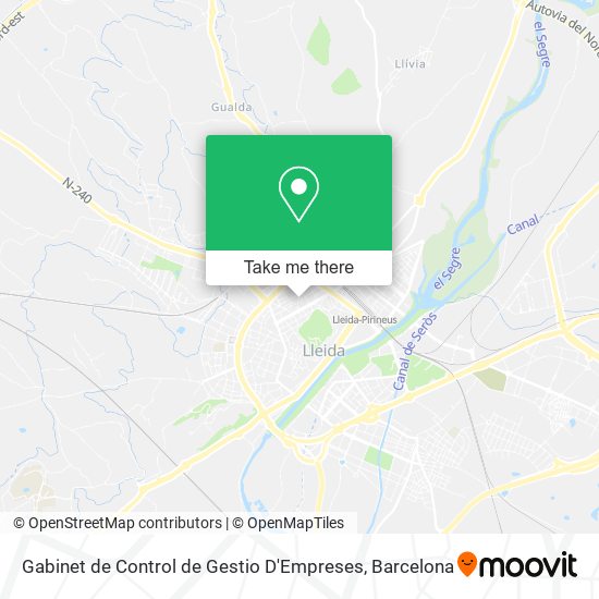 Gabinet de Control de Gestio D'Empreses map