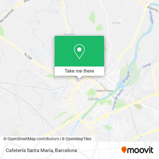 Cafetería Santa María map