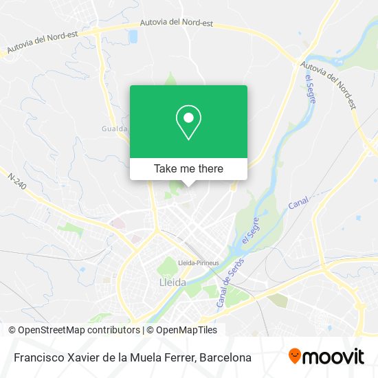 Francisco Xavier de la Muela Ferrer map