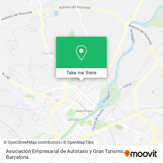 Asociación Empresarial de Autotaxis y Gran Turismo map