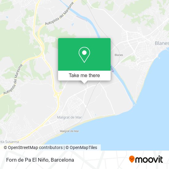 Forn de Pa El Niño map