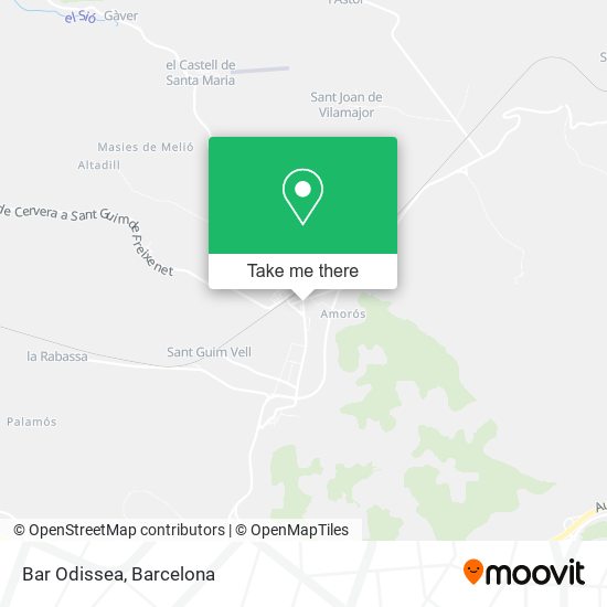 Bar Odissea map