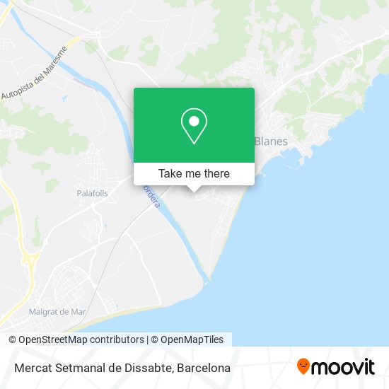 Mercat Setmanal de Dissabte map