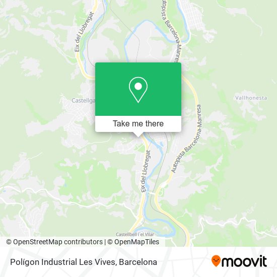 Polígon Industrial Les Vives map