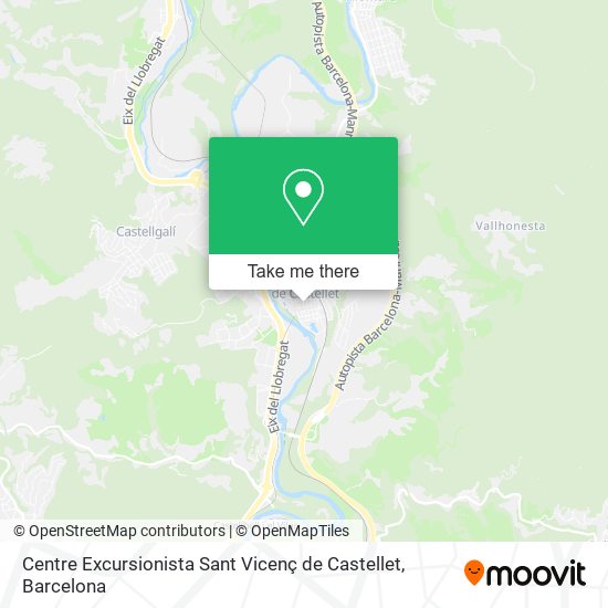 Centre Excursionista Sant Vicenç de Castellet map