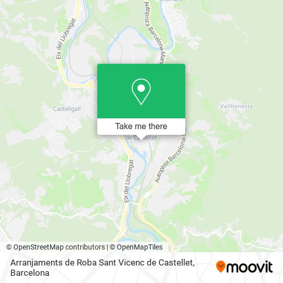 Arranjaments de Roba Sant Vicenc de Castellet map