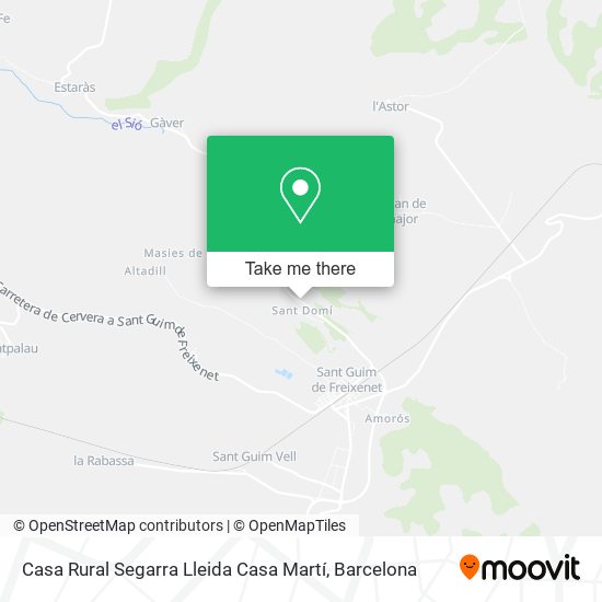 Casa Rural Segarra Lleida Casa Martí map