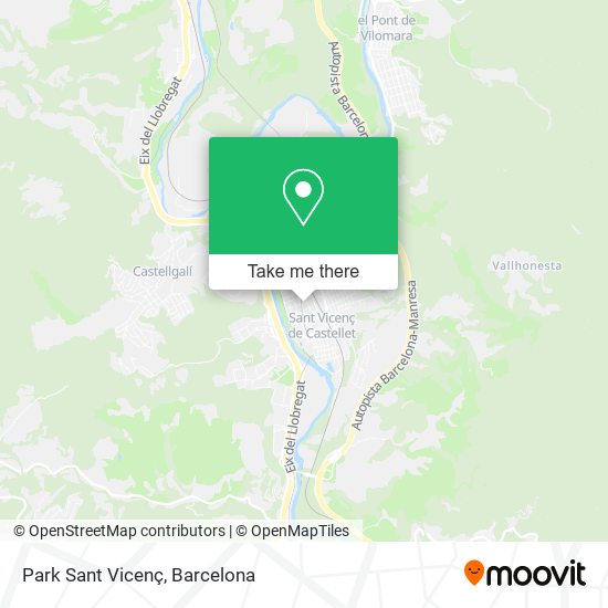 Park Sant Vicenç map
