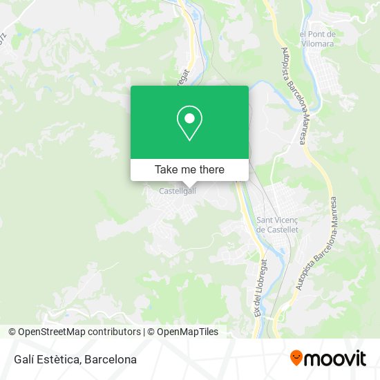Galí Estètica map