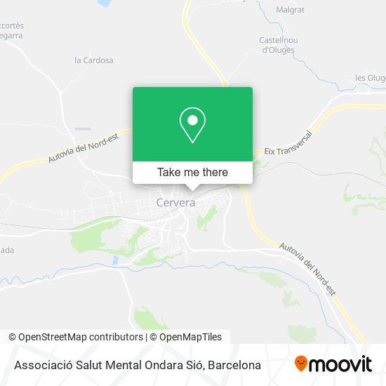 Associació Salut Mental Ondara Sió map