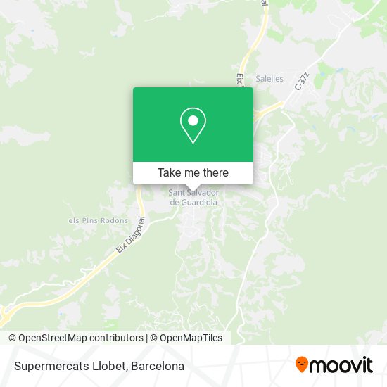 Supermercats Llobet map