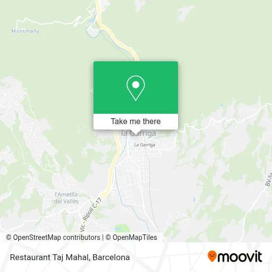 Restaurant Taj Mahal map