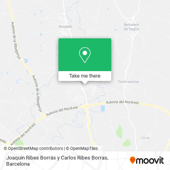 Joaquin Ribes Borrás y Carlos Ribes Borras map