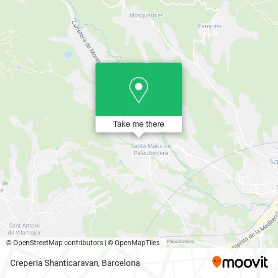 Crepería Shanticaravan map