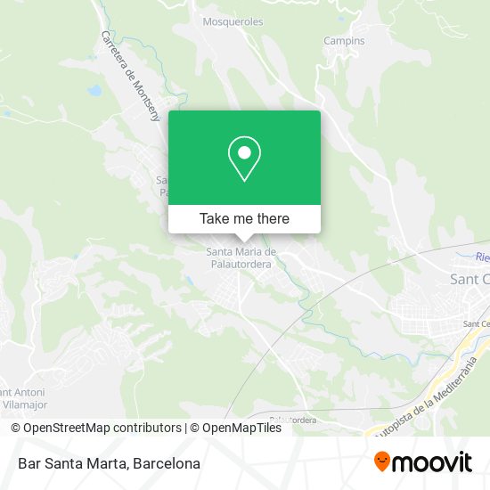 Bar Santa Marta map