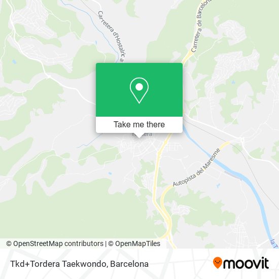 Tkd+Tordera Taekwondo map