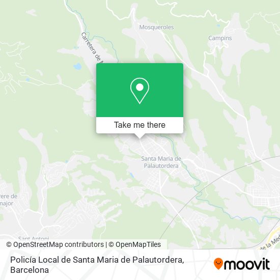 Policía Local de Santa Maria de Palautordera map