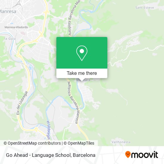mapa Go Ahead - Language School