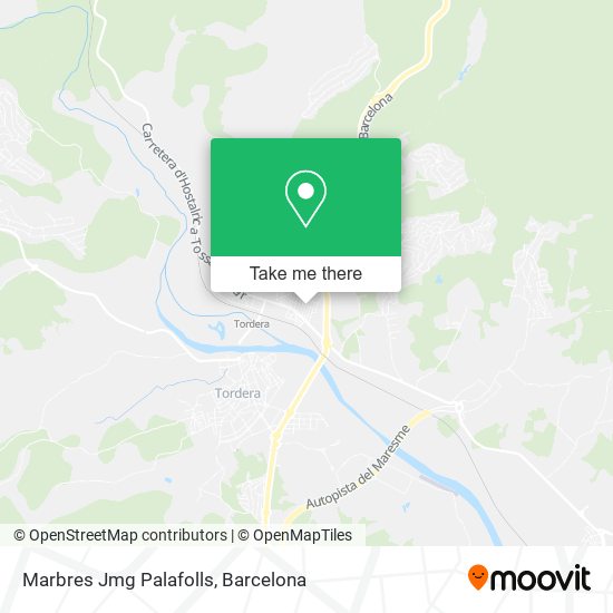 Marbres Jmg Palafolls map