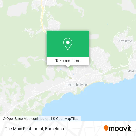 The Main Restaurant map