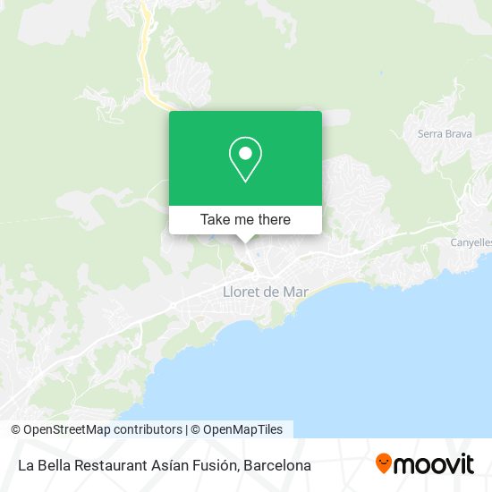 La Bella Restaurant Asían Fusión map