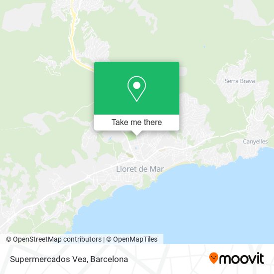 mapa Supermercados Vea