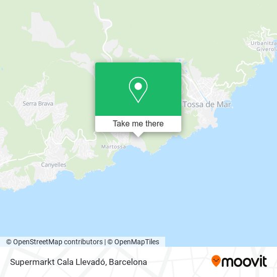 Supermarkt Cala Llevadó map