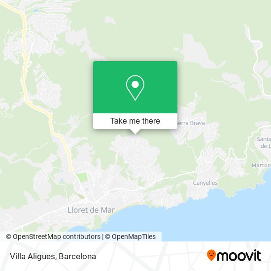 mapa Villa Aligues