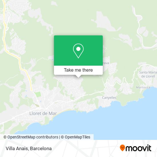 mapa Villa Anais