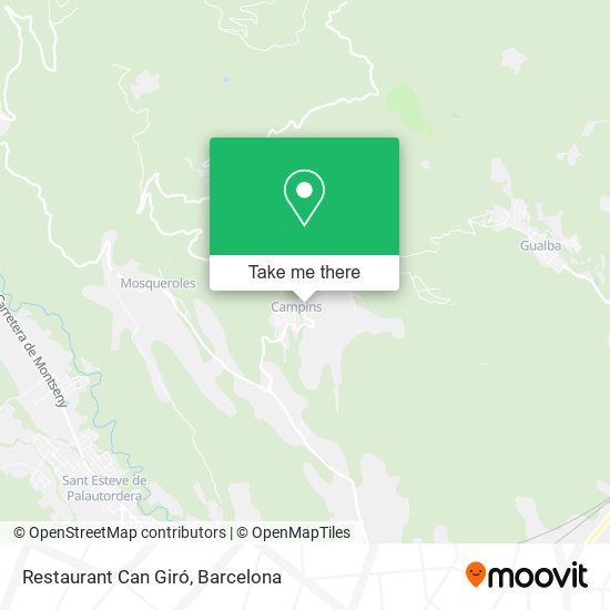 Restaurant Can Giró map