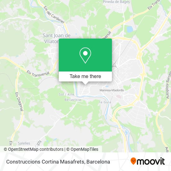 Construccions Cortina Masafrets map