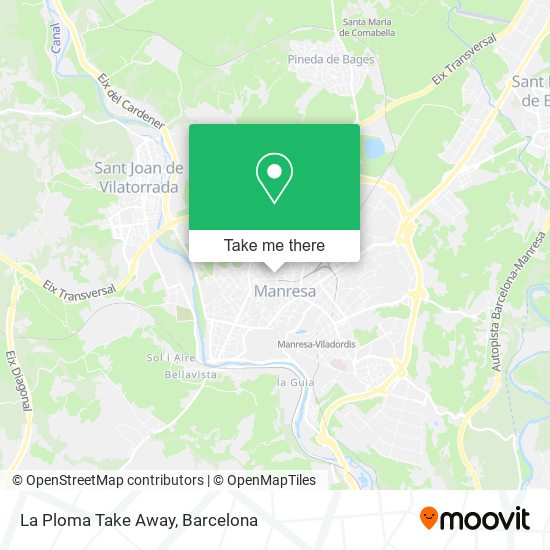 La Ploma Take Away map