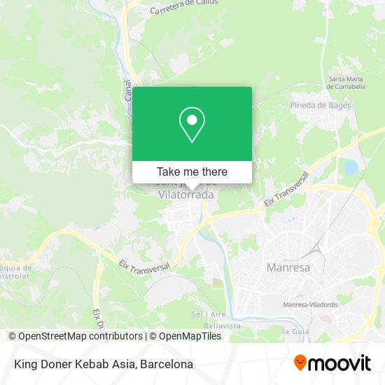 King Doner Kebab Asia map